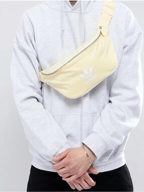 Adidad Yellow Trefoil Waist Bag - Casual Cross